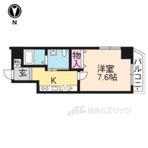 京都府京都市下京区五坊大宮町 大宮駅 1K マンション 賃貸物件詳細