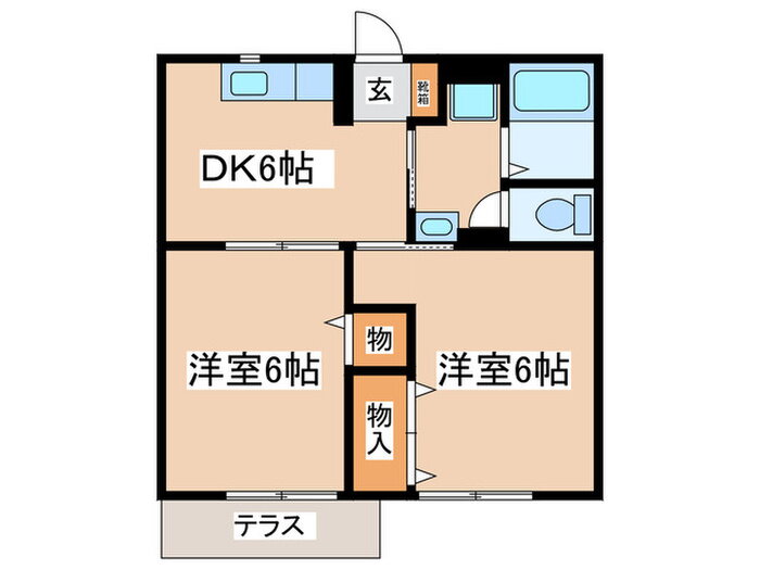 神奈川県相模原市緑区町屋４ 橋本駅 2DK アパート 賃貸物件詳細
