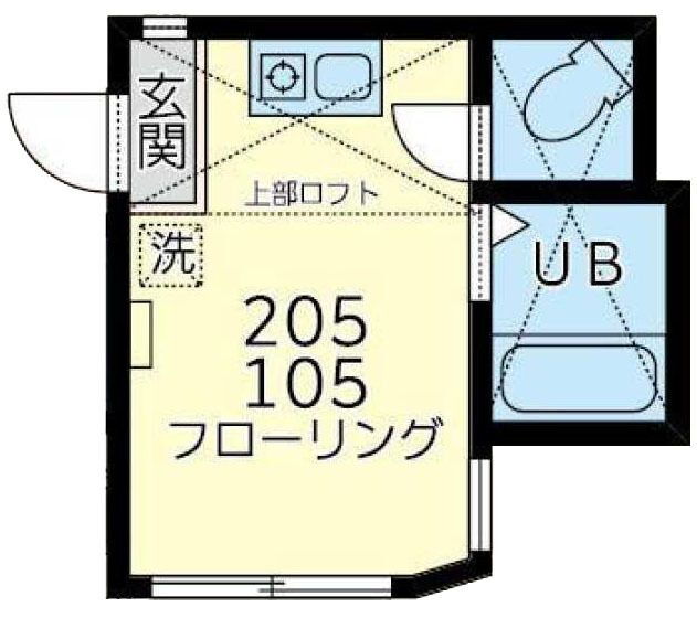 神奈川県横浜市神奈川区神之木台 大口駅 ワンルーム アパート 賃貸物件詳細