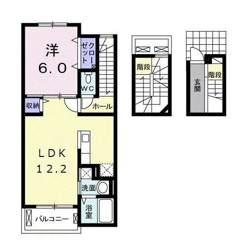 群馬県高崎市江木町 高崎駅 1LDK アパート 賃貸物件詳細