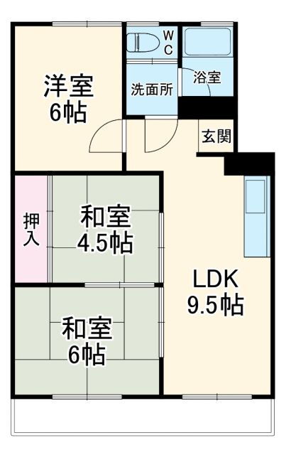 岐阜県羽島郡岐南町薬師寺８ 笠松駅 3DK マンション 賃貸物件詳細