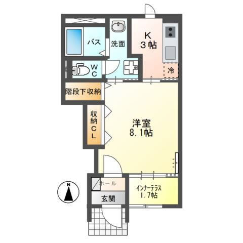 栃木県栃木市今泉町１ 新栃木駅 1K アパート 賃貸物件詳細