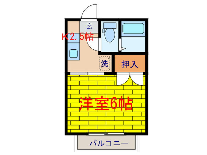 神奈川県川崎市中原区今井南町 武蔵小杉駅 1K アパート 賃貸物件詳細