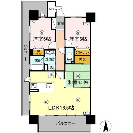 岡山県総社市中央２ 総社駅 3LDK マンション 賃貸物件詳細