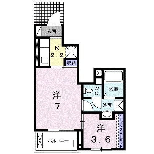 香川県高松市林町 元山駅 2K アパート 賃貸物件詳細