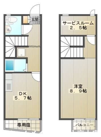 岡山県岡山市北区横井上 法界院駅 1DK 一戸建て 賃貸物件詳細