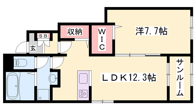 兵庫県加西市北条町東南 北条町駅 1LDK アパート 賃貸物件詳細