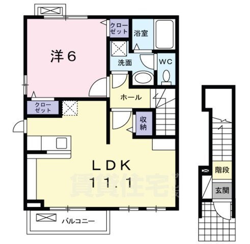 大阪府枚方市町楠葉２ 樟葉駅 1LDK アパート 賃貸物件詳細
