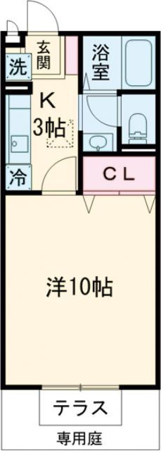アムール西桂　Ａ・Ｂ棟 2階 ワンルーム 賃貸物件詳細