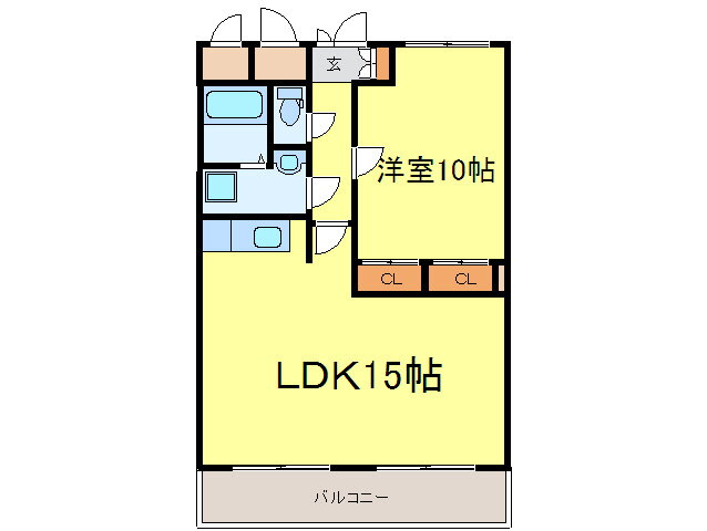 夙川ニューコーポ 5階 1LDK 賃貸物件詳細