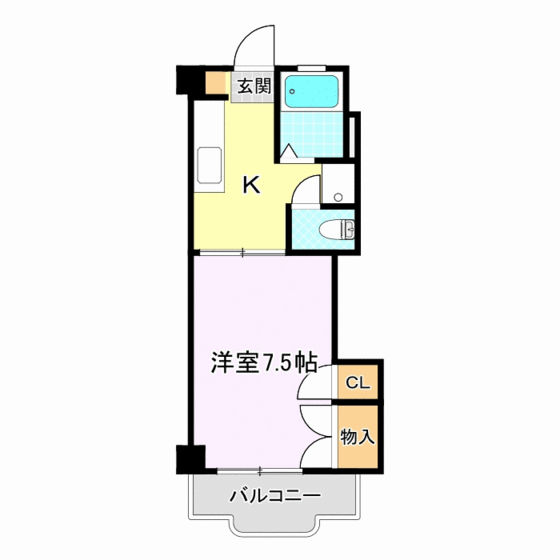 コーポ佐久間 2階 1K 賃貸物件詳細