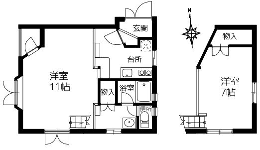 熊本県熊本市東区長嶺南７ 2K アパート 賃貸物件詳細