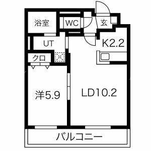 北海道札幌市豊平区平岸一条６ 中の島駅 1LDK マンション 賃貸物件詳細