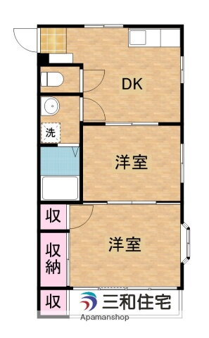 栃木県さくら市氏家 蒲須坂駅 2DK アパート 賃貸物件詳細