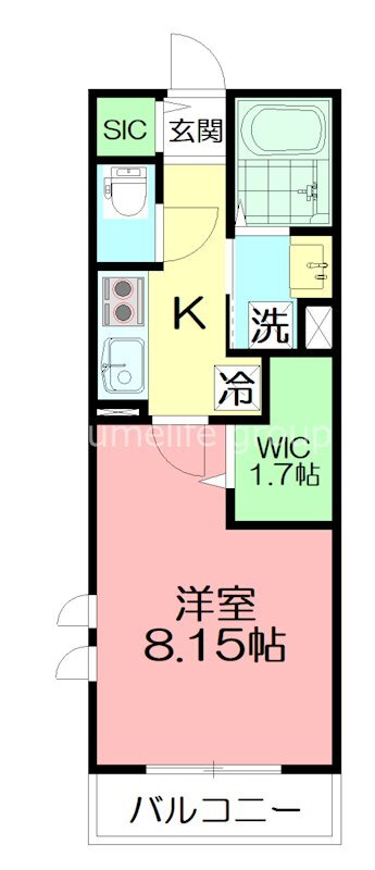 グリーンハイム 1階 1K 賃貸物件詳細