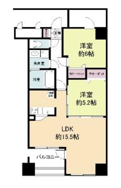 グランパーク天神 7階 2LDK 賃貸物件詳細