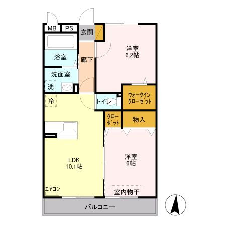 埼玉県熊谷市上之 熊谷駅 2LDK アパート 賃貸物件詳細