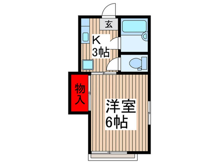 埼玉県所沢市大字北秋津 所沢駅 1K アパート 賃貸物件詳細