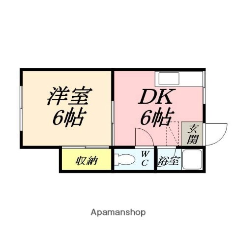 岡山県岡山市北区清心町 岡山駅 1DK アパート 賃貸物件詳細
