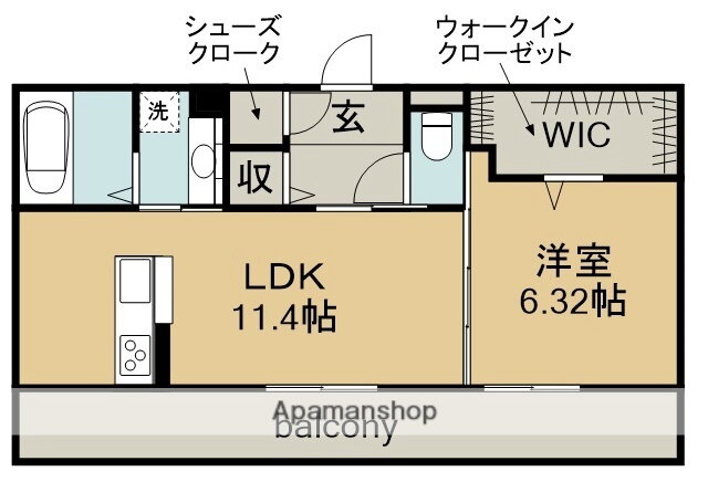 愛知県春日井市勝川新町２ 勝川駅 1LDK アパート 賃貸物件詳細