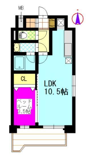 岡山県岡山市北区西古松１ 大元駅 1LDK マンション 賃貸物件詳細