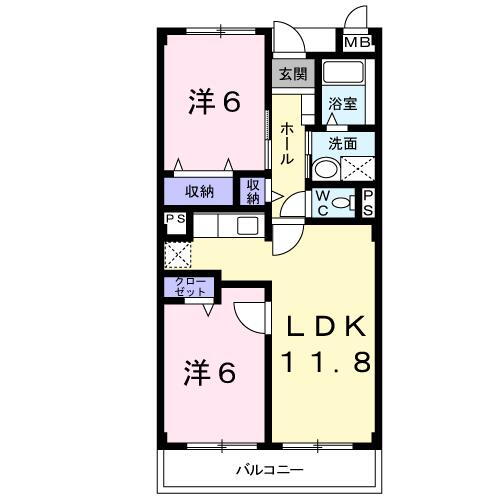 富山県富山市黒瀬 2LDK マンション 賃貸物件詳細