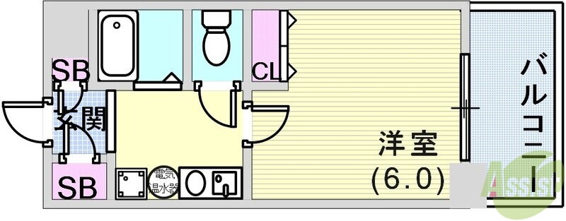 兵庫県神戸市兵庫区塚本通６ 兵庫駅 1K マンション 賃貸物件詳細
