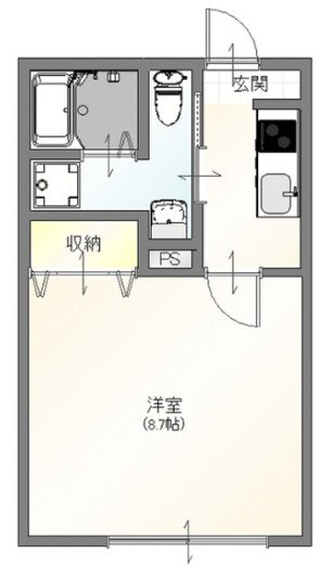 千葉県柏市大室 柏たなか駅 1K アパート 賃貸物件詳細