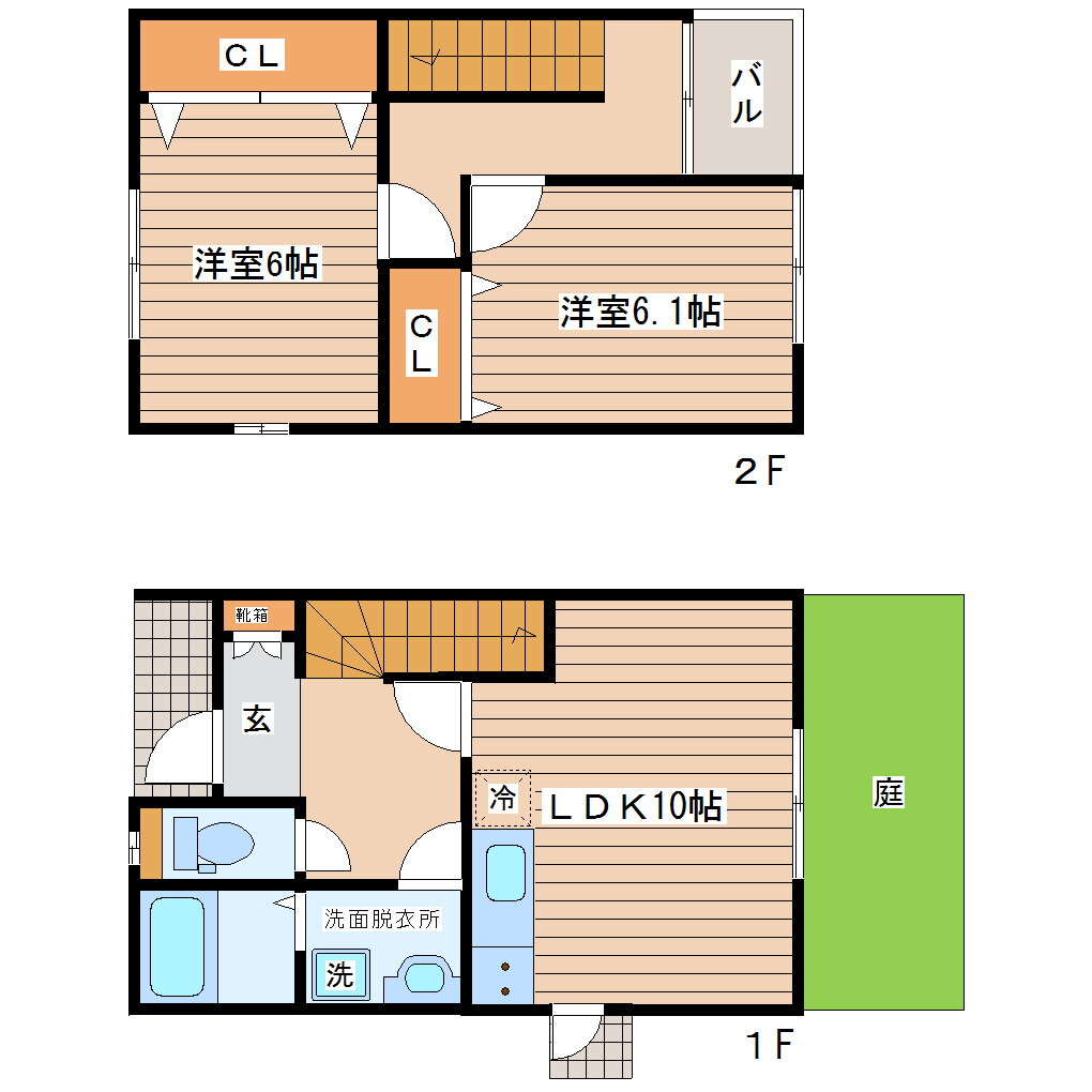 宮城県名取市美田園２ 美田園駅 2LDK 一戸建て 賃貸物件詳細