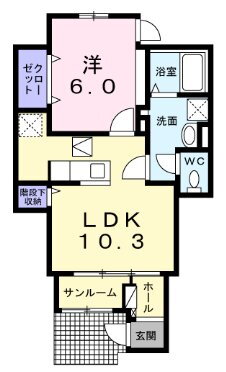 広島県安芸郡府中町本町１ 天神川駅 1LDK アパート 賃貸物件詳細