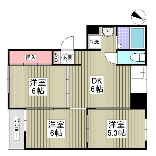 東京都杉並区高円寺南２ 新高円寺駅 3DK マンション 賃貸物件詳細