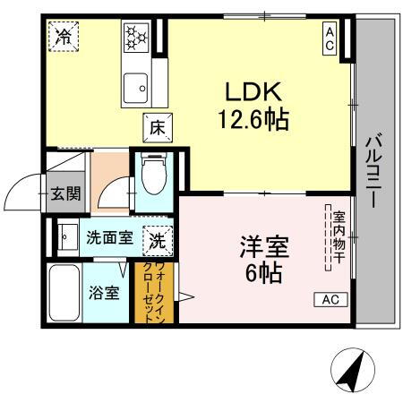 神奈川県横浜市港北区篠原東１ 妙蓮寺駅 1LDK アパート 賃貸物件詳細