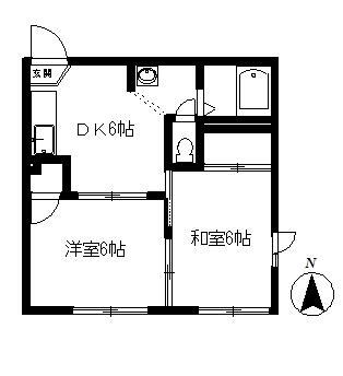 埼玉県所沢市大字上安松 所沢駅 2DK アパート 賃貸物件詳細