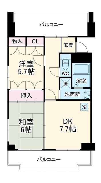 メゾンスヌーピー 4階 2DK 賃貸物件詳細