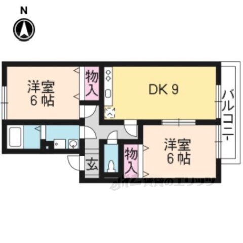 京都府京都市伏見区桃山町日向 六地蔵駅 2LDK アパート 賃貸物件詳細