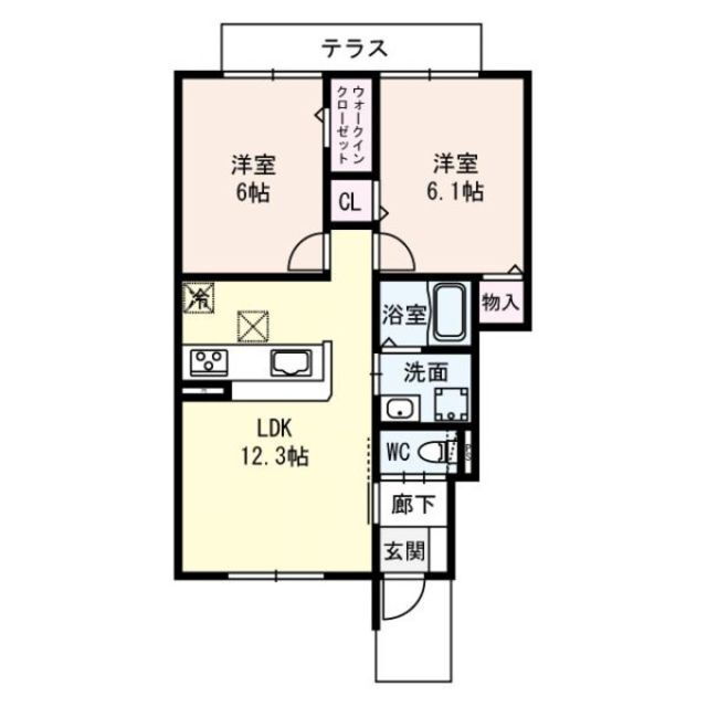 大阪府八尾市松山町２ 八尾駅 2LDK アパート 賃貸物件詳細