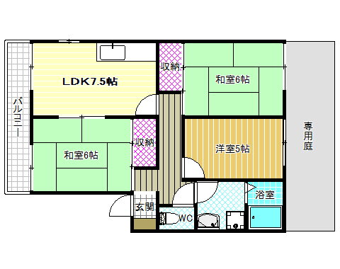 大阪府藤井寺市西大井１ 土師ノ里駅 3LDK アパート 賃貸物件詳細