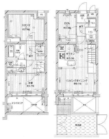 東京都目黒区目黒本町２ 学芸大学駅 1SLDK マンション 賃貸物件詳細