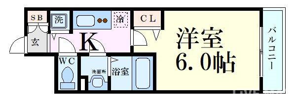 大阪府大阪市福島区野田３ 玉川駅 1K マンション 賃貸物件詳細