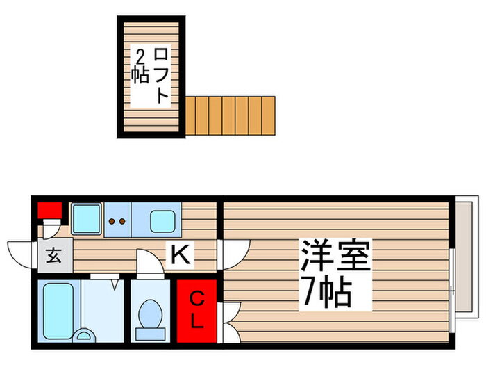 千葉県柏市逆井２ 逆井駅 1K アパート 賃貸物件詳細