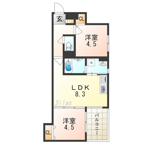 大阪府大阪市西淀川区佃２ 千船駅 1LDK アパート 賃貸物件詳細
