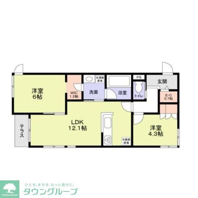 埼玉県さいたま市中央区上落合６ 北与野駅 2LDK アパート 賃貸物件詳細