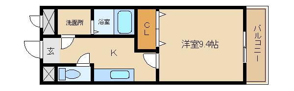 兵庫県姫路市飾磨区加茂 西飾磨駅 1K アパート 賃貸物件詳細