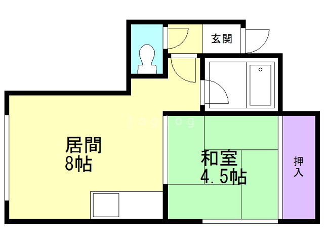 北海道札幌市手稲区曙四条３ 1DK アパート 賃貸物件詳細