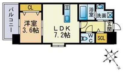 福岡県福岡市博多区上呉服町 呉服町駅 1LDK マンション 賃貸物件詳細