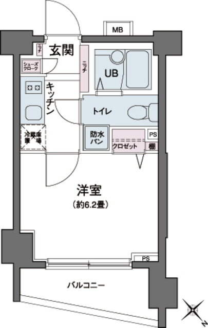 東京都目黒区南３ 都立大学駅 1K マンション 賃貸物件詳細