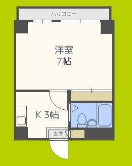 グランビルド阿倍野 6階 1K 賃貸物件詳細