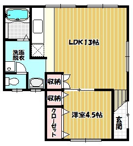 山口県下関市豊浦町大字川棚 川棚温泉駅 1LDK アパート 賃貸物件詳細