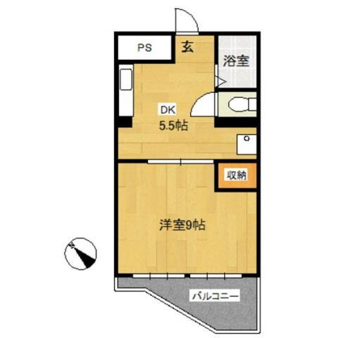 神奈川県横浜市神奈川区沢渡 三ツ沢下町駅 1DK マンション 賃貸物件詳細