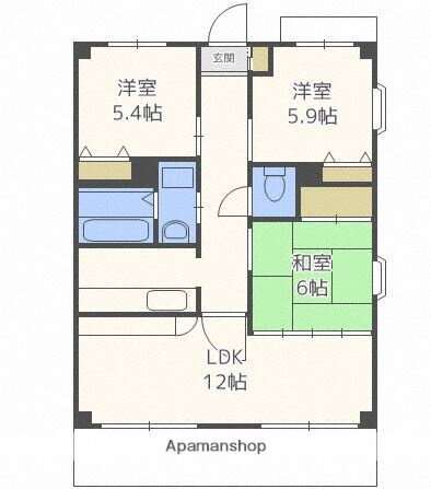 福岡県福岡市西区下山門１ 下山門駅 3LDK マンション 賃貸物件詳細
